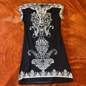 Carole Little Elegant Black and White Dress